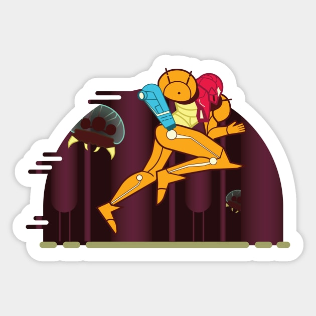 Minimalist Samus Sticker by TheGameChangers